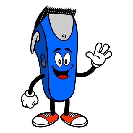 Electrical Hair Clipper Mascot Waving 450x450 Electrical Hair Clipper Mascot Waving