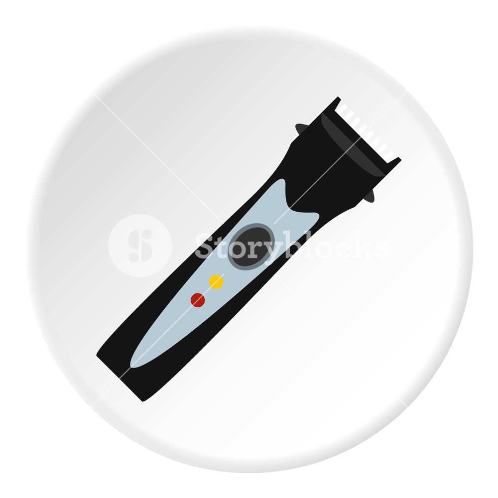 Hair Clipper Icon In Flat Circle Isolated Vector Illustration 1000x1000 Hair Clipper Icon In Flat Circle Isolated Vector Illustration