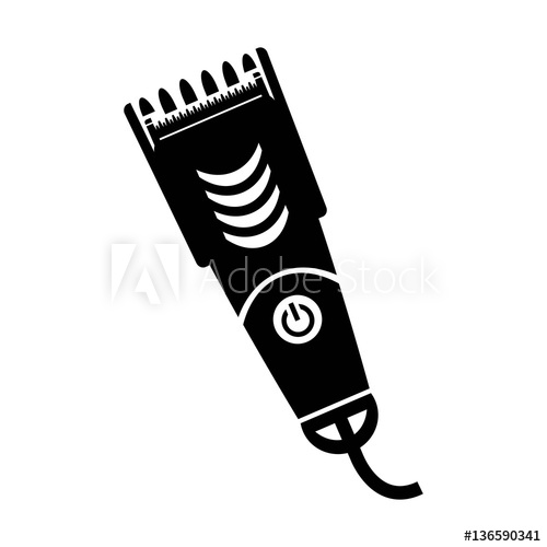 Hair Clipper Icon Vector 500x500 Hair Clipper Icon Vector