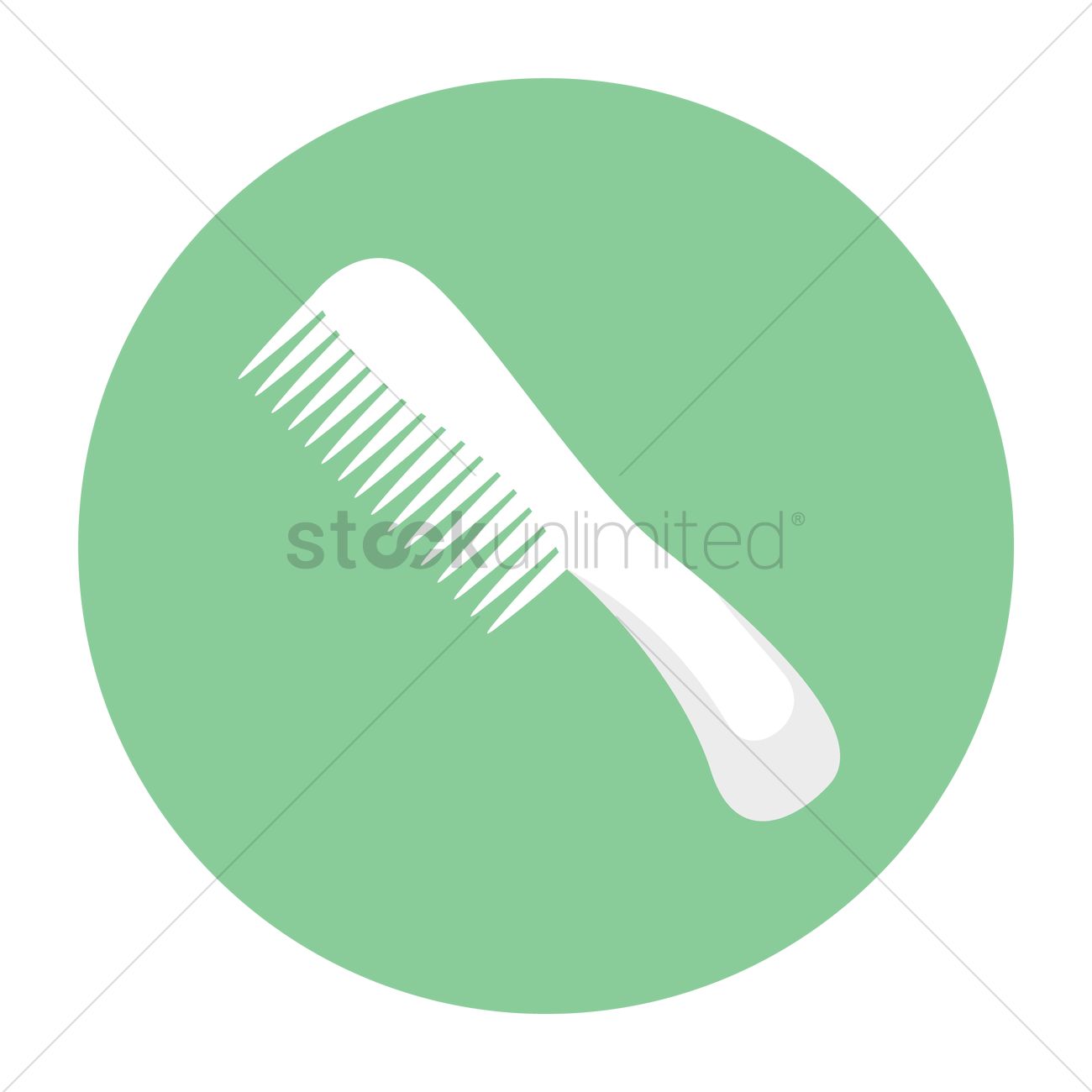 1300x1300 Hair Comb Vector Image