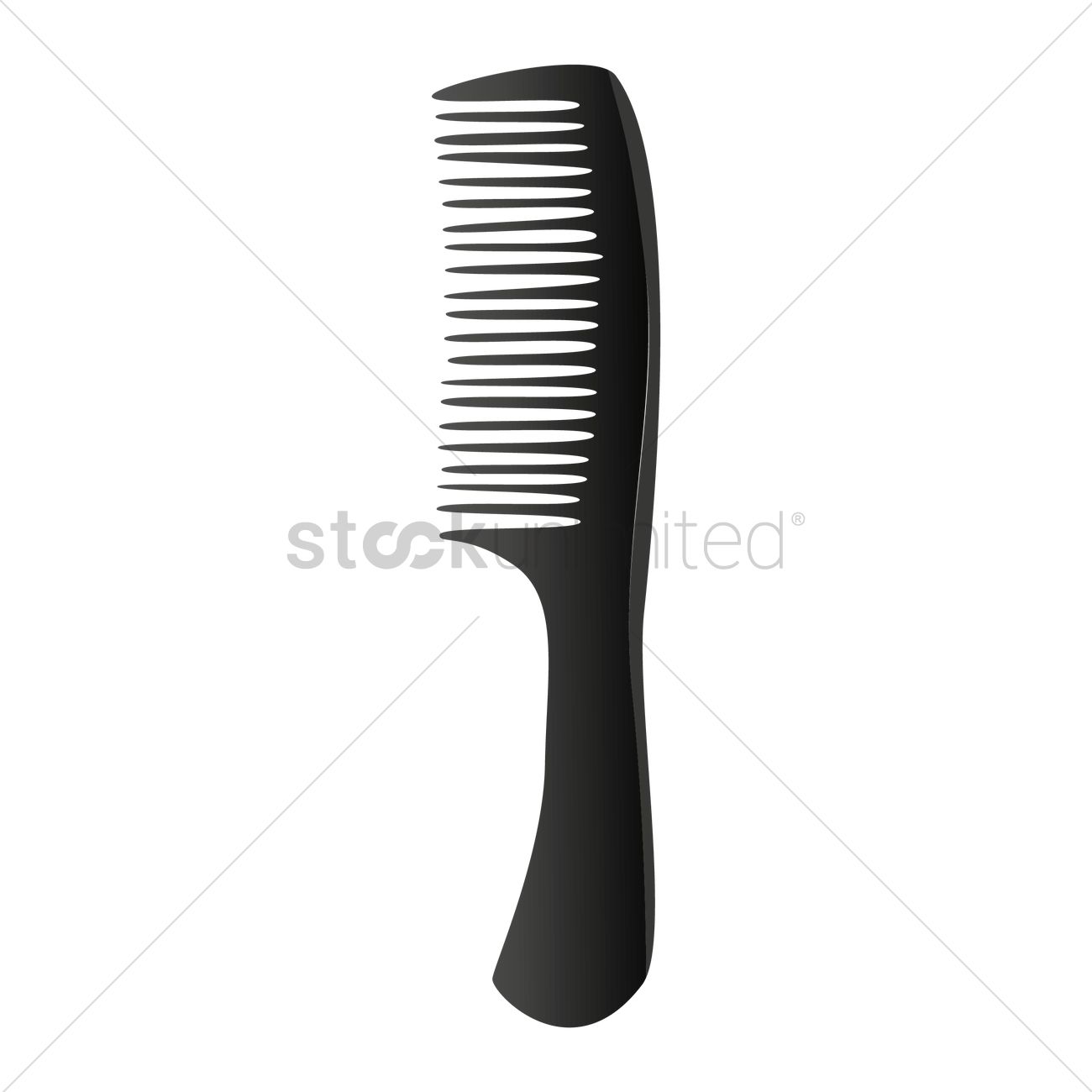 1300x1300 Hair Comb Vector Image