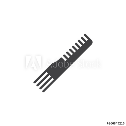 500x500 Hair Comb Vector Icon Filled Flat Sign For Mobile Concept And Web