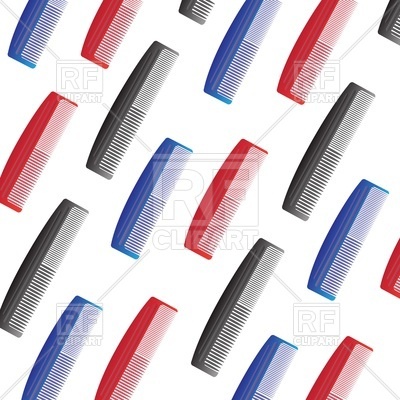 400x400 Seamless Background With Hair Combs Vector Image Of Backgrounds