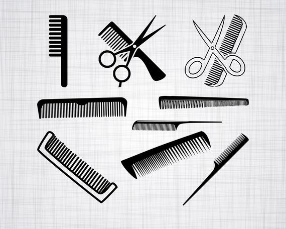 570x456 Comb Bundle Hair Comb Comb Clipart Comb Etsy