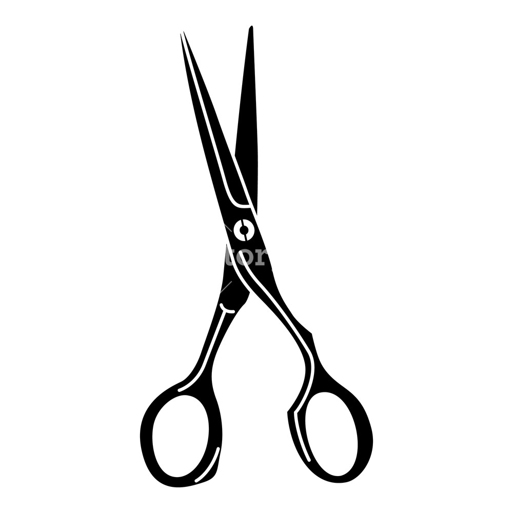 Hair Cutting Scissors Vector At Collection Of Hair Cutting Scissors Vector 2863