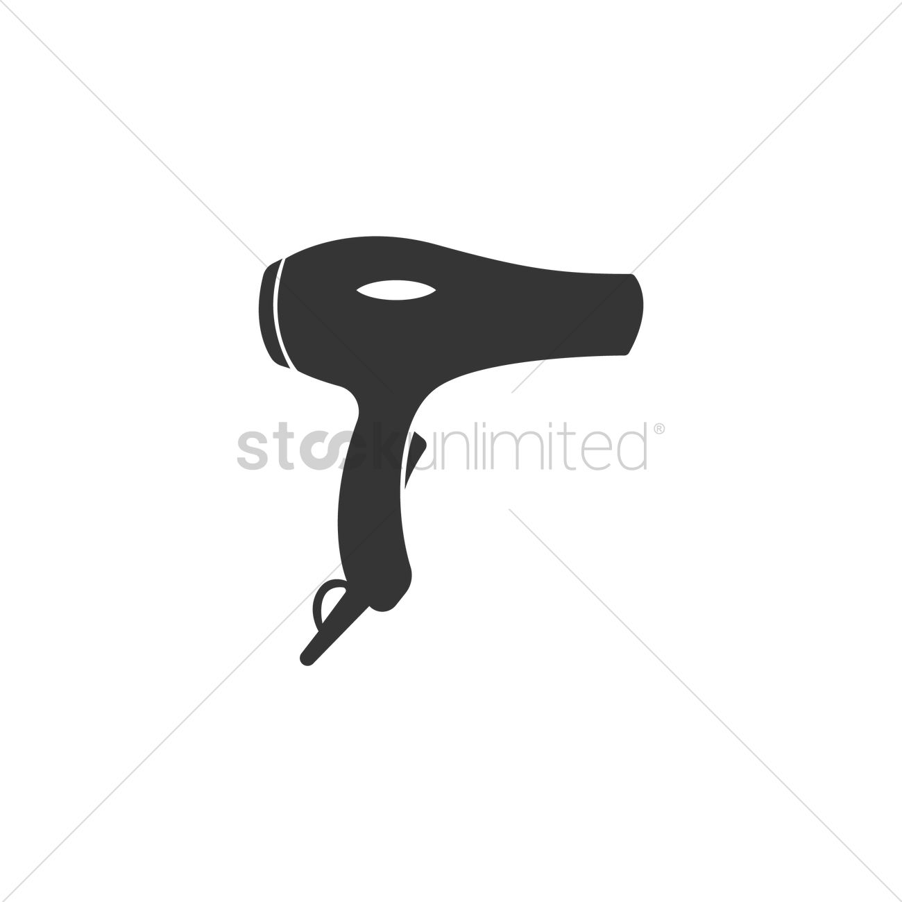1300x1300 Hair Dryer Vector Image