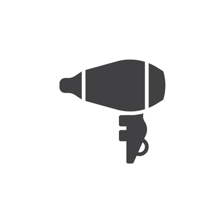 450x450 Hair Dryer Solid Icon, Household And Appliance, Vector Graphics