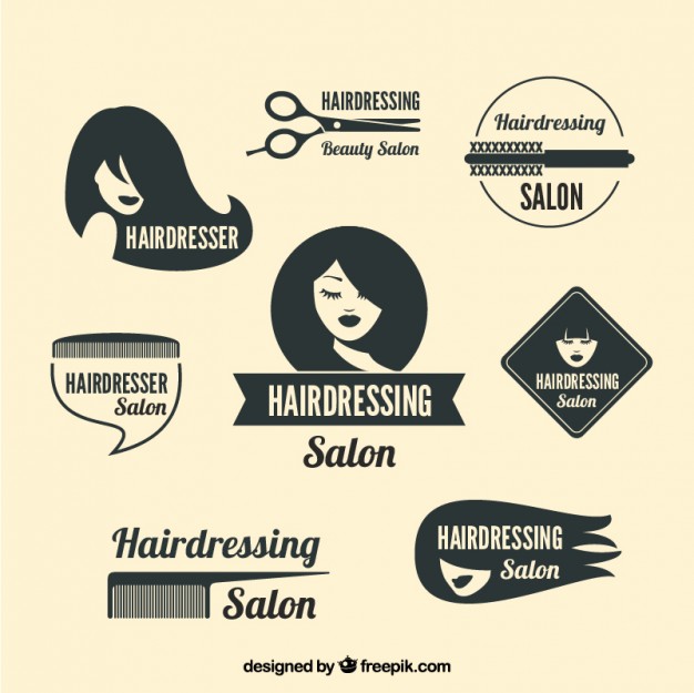 Variety Of Hairdressing Logos Vector Free Download 626x625 Variety Of Hairdressing Logos Vector Free Download