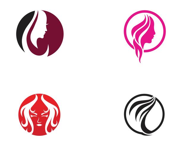 613x490 Hair And Face Salon Logo Vector Templates