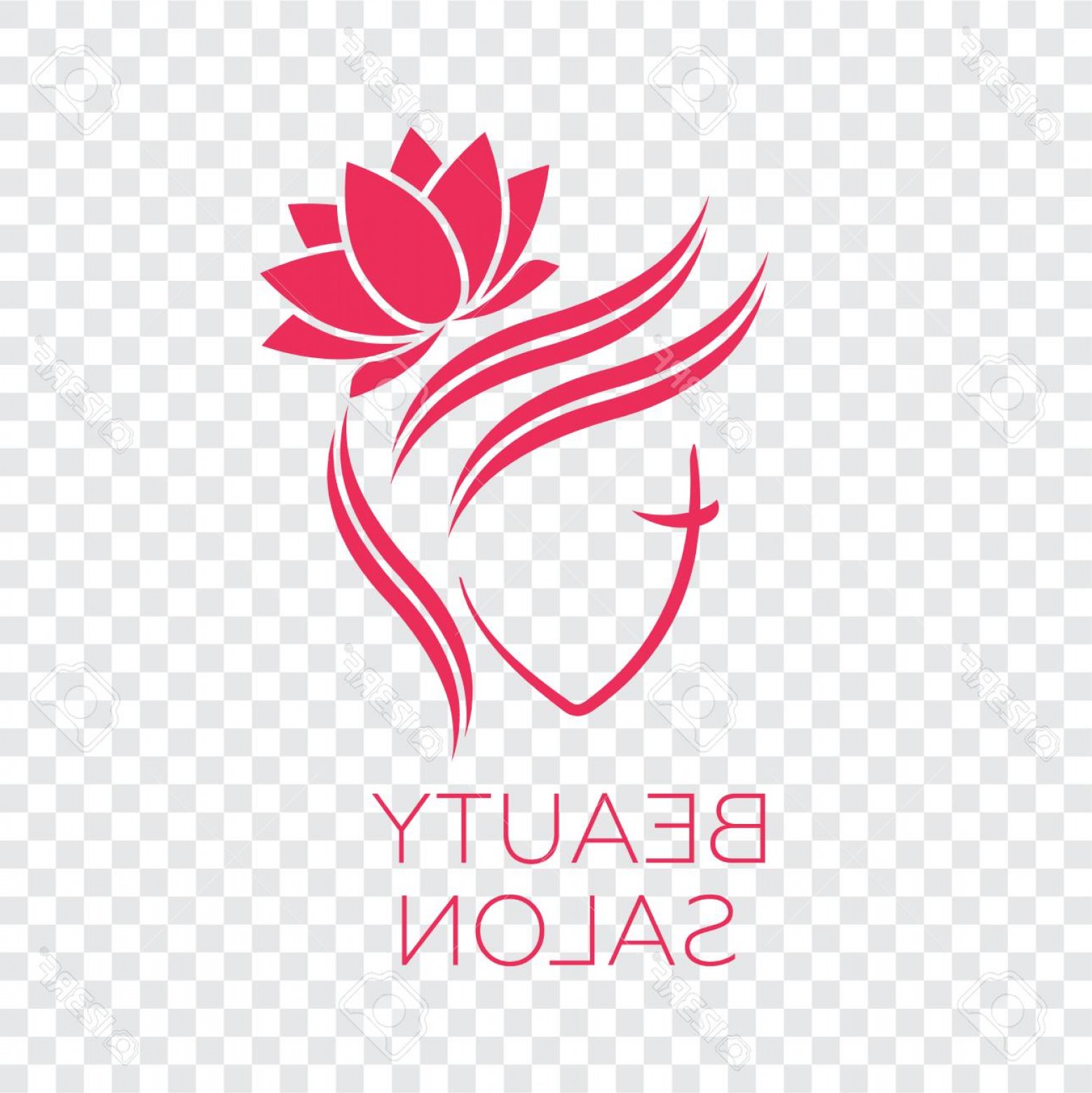 1558x1560 Photostock Vector Beautiful Woman Face Logo Template For Hair