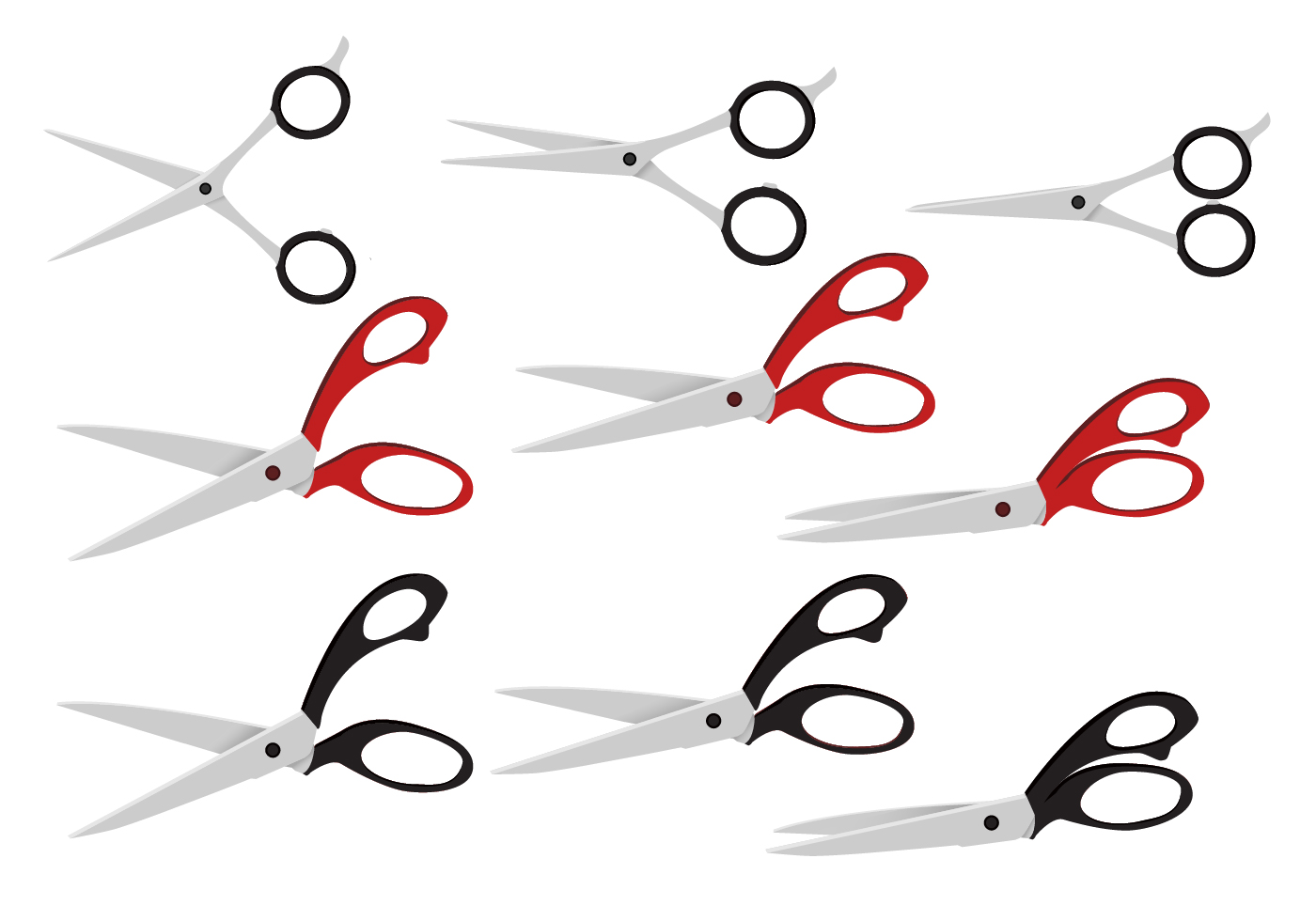 1400x980 Scissors Hair Free Vector Art