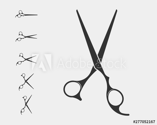 500x400 Set Hair Cut Scissor Icon Scissors Vector Design Element Or Logo