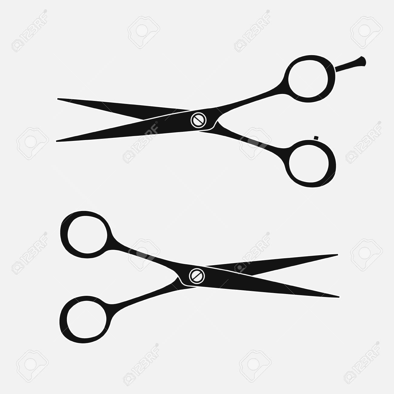 Hair Scissors Vector 1300x1300 Hair Scissors Vector