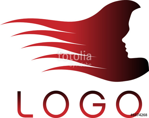 Vector Hair Silhouette Logo Icon Stock Image And Royalty Free 500x396 Vector Hair Silhouette Logo Icon Stock Image And Royalty Free