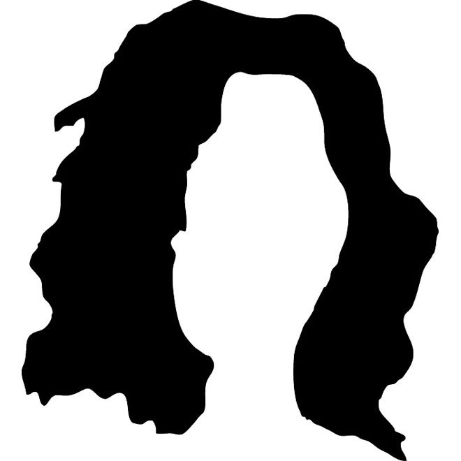 660x660 Hair Silhouette Free Vector