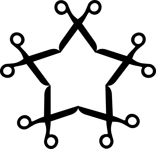 600x576 Scissors Scissor Star Clip Art At Vector Clip Art