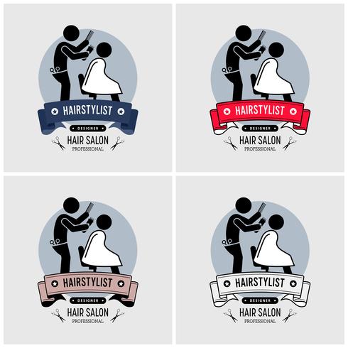 490x490 Hairstylist Barber Logo Design