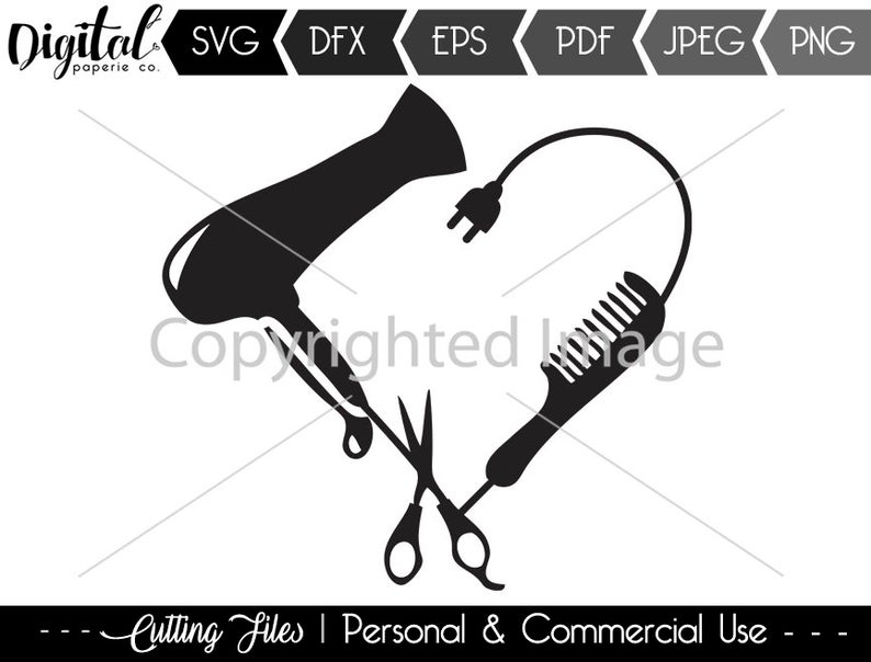 794x604 Instant Download Salon Vector Hair Stylist Name Holder Etsy