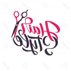 300x300 Stock Illustration Hair Stylist Vector Logo Hair Salon Emblem