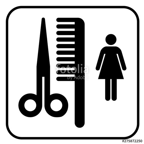 500x500 Hair Stylist Sign Stock Image And Royalty Free Vector
