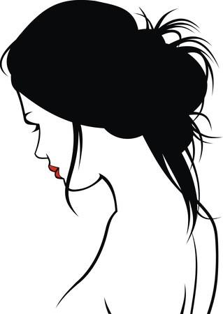 319x450 Woman Head And Their Hair Hair Stylist Vector Isolated