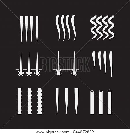 Vector Illustration Of A Hair Texture Chart Hair Sorts Icon Set 450x470 Vector Illustration Of A Hair Texture Chart Hair Sorts Icon Set
