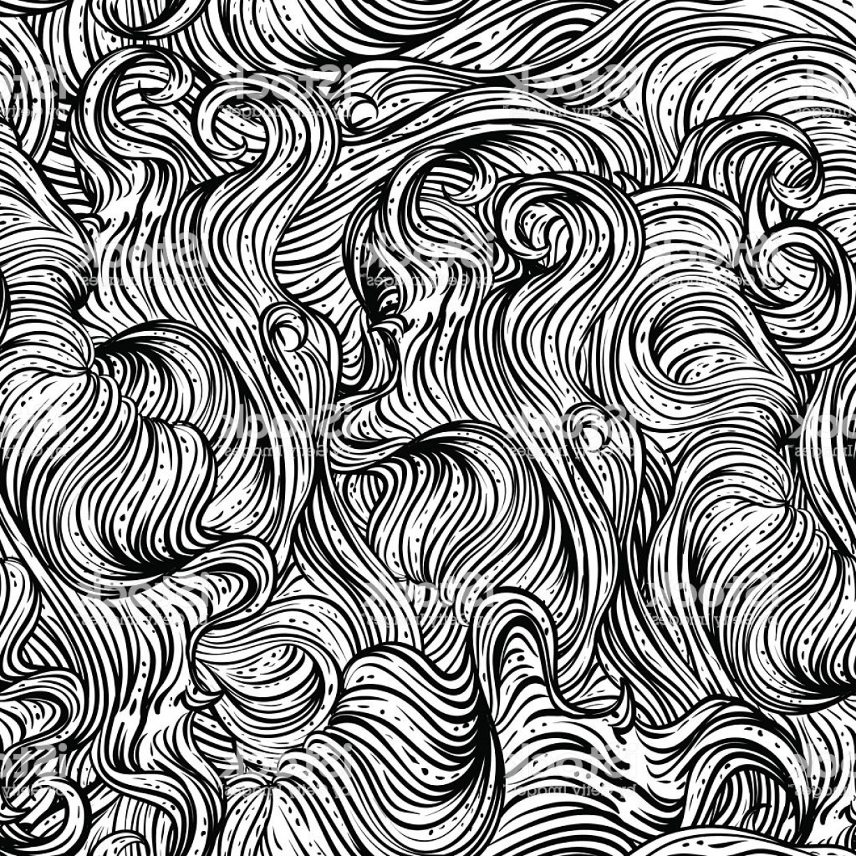 Curly Hair Texture Vector 1228x1228 Curly Hair Texture Vector