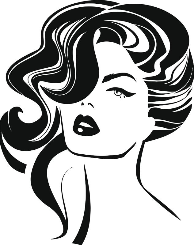 633x800 Vintage Woman Face Fashion And Hair Vector Free Vector Cdr Free