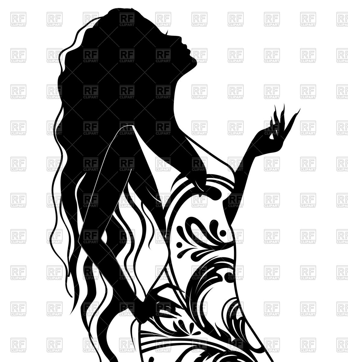 1153x1200 Huge Collection Of 'hair Silhouette Free Vector' Download More