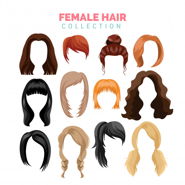 Hair Vector Free Download at Vectorified.com | Collection of Hair ...