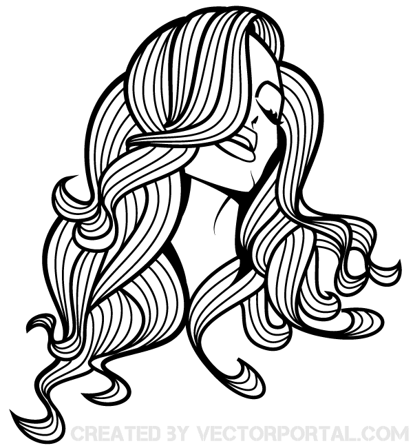 Hair Silhouette Clip Art Free Download Vectors 600x650 Hair Silhouette Clip Art Free Download Vectors