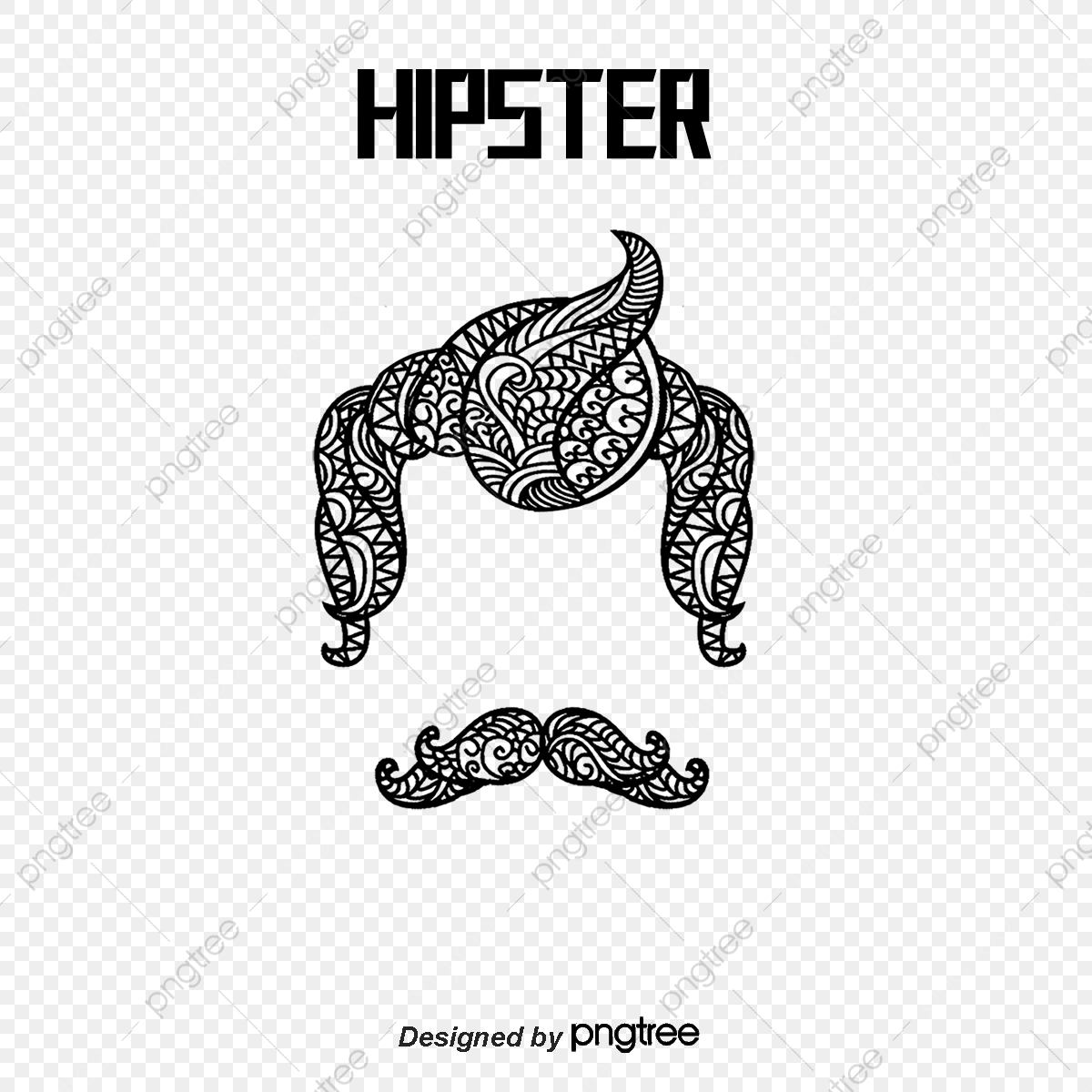 1200x1200 Cartoon Beard Hair Accessories, Cartoon Vector, Beard Vector, Hair