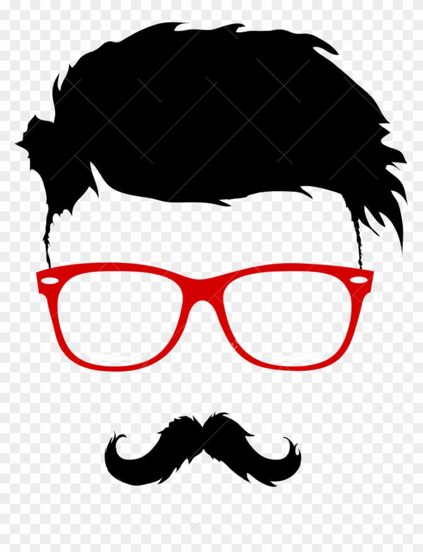 840x1096 Hairstyle Vector Bun Graphics Moustache Beard Clipart