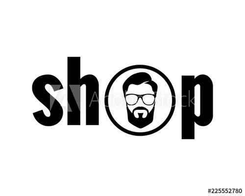 Handsome Haircut With Glasses For Barber Shop Sign Symbol Icon 500x400 Handsome Haircut With Glasses For Barber Shop Sign Symbol Icon