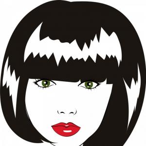 Lovely Woman Face With Bob Haircut Logo Vector Createmepink 300x300 Lovely Woman Face With Bob Haircut Logo Vector Createmepink