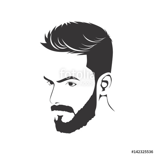 Men Haircut Hairstyle With Beard Stock Image And Royalty Free 500x500 Men Haircut Hairstyle With Beard Stock Image And Royalty Free
