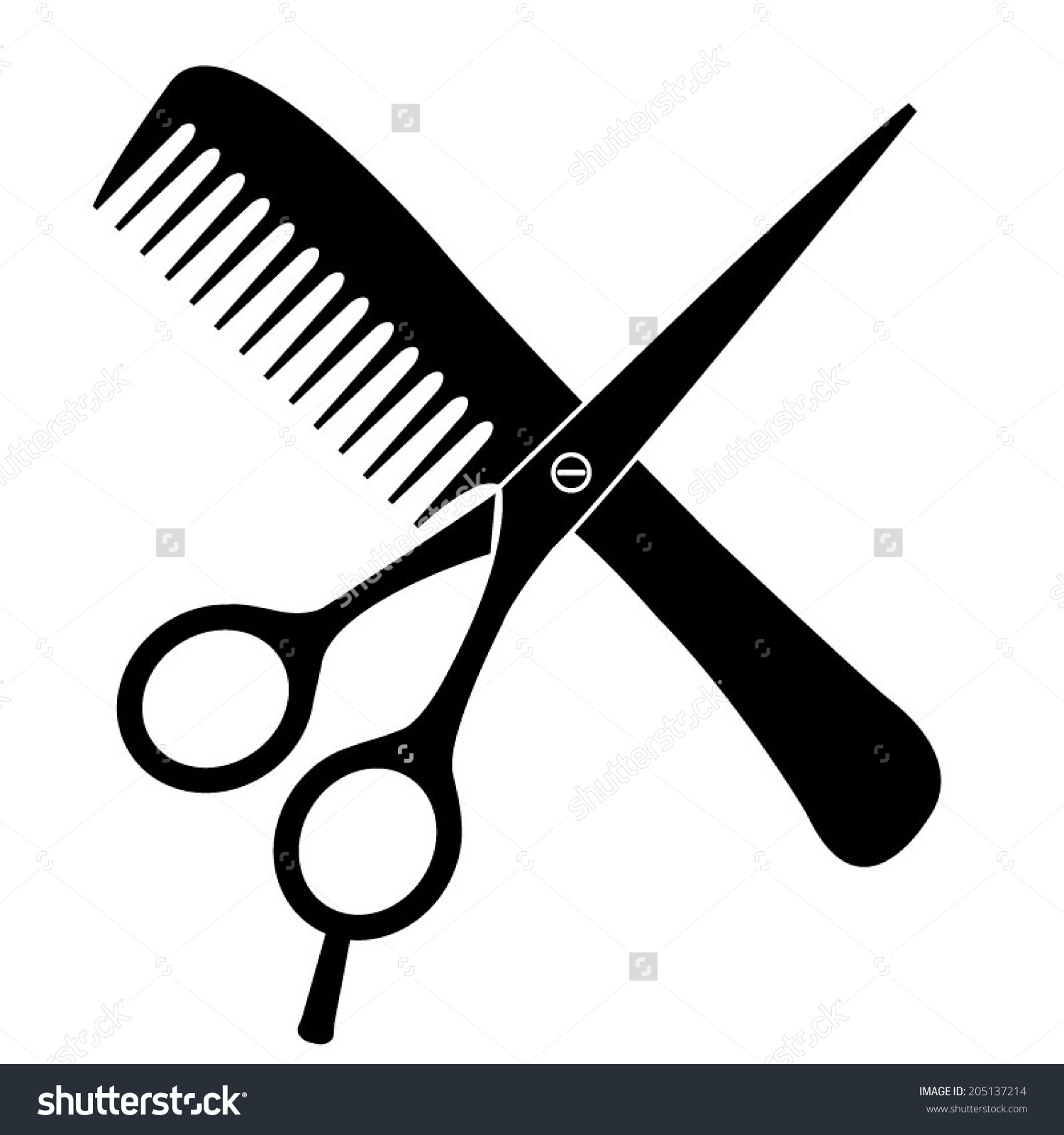 1500x1600 Free Collection Of Comb Clipart Barber Scissors Download