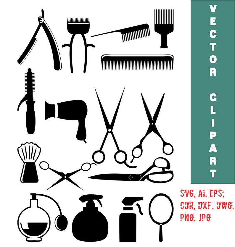 794x835 Hairstylist Clip Art Hairdresser Vector Hair Salon Etsy