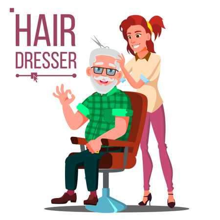 450x450 Download Premium Hairdresser Vector Illustration Pack From Beauty