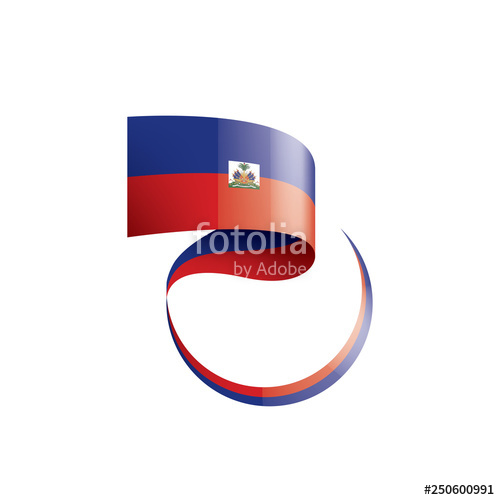 500x500 Haiti Flag, Vector Illustration On A White Background Stock Image