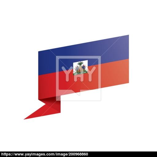 512x512 Haiti Flag, Vector Illustration On A White Background Vector