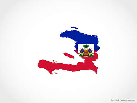 460x345 Vector Map Of Haiti
