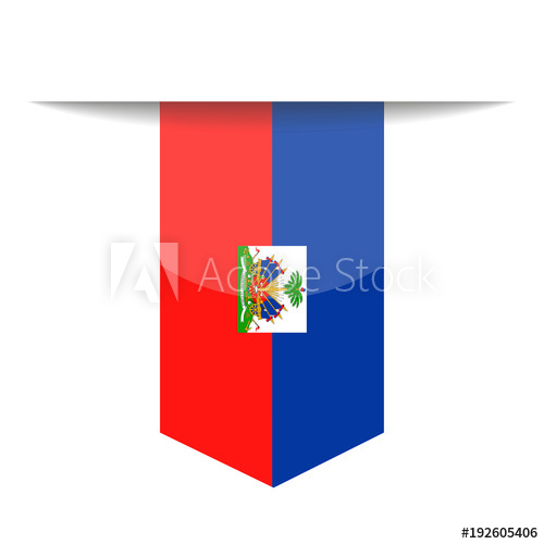 500x500 Haiti Flag Vector Bookmark Icon