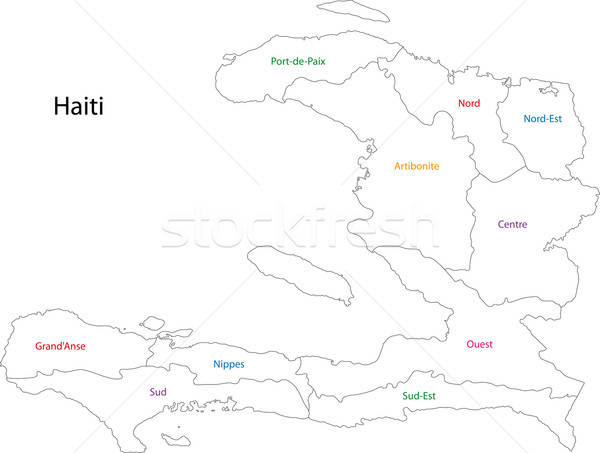 600x453 Outline Haiti Map Vector Illustration Iryna Volina