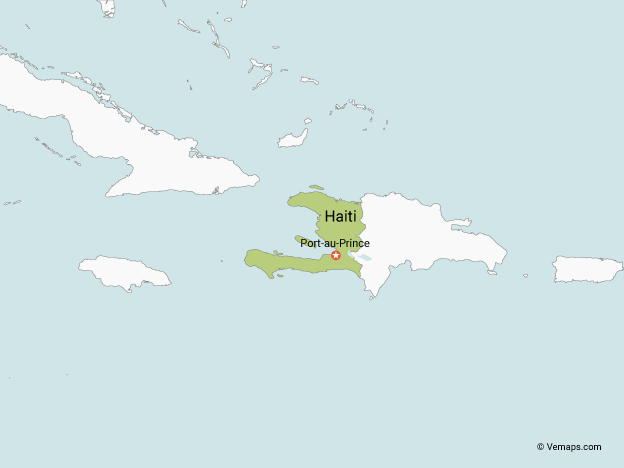 624x468 Outline Map Of Haiti Free Vector Maps