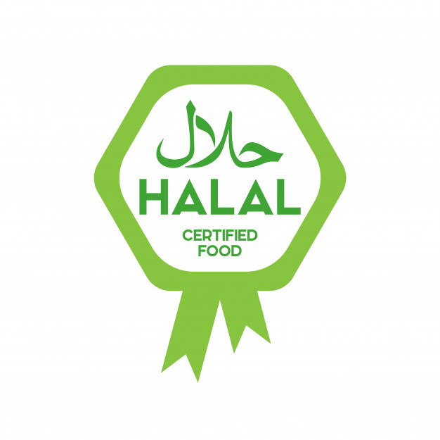 626x625 Muslim Traditional Halal Food Icon Vector Badges, Logo, Tag