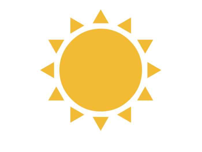 700x526 Half Sun Png Vector, Clipart