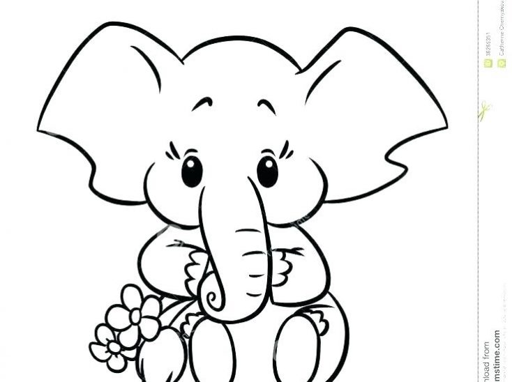 Elephant Face Drawing Download Half Vector Free Books Easy Indian 734x548 Elephant Face Drawing Download Half Vector Free Books Easy Indian