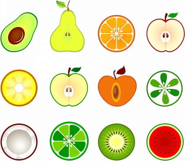 Fruit Cut In Half Free Vector In Adobe Illustrator 600x522 Fruit Cut In Half Free Vector In Adobe Illustrator