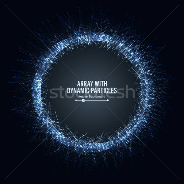 Array Vector With Splash Particles Round Dots And Lines Digital 600x600 Array Vector With Splash Particles Round Dots And Lines Digital